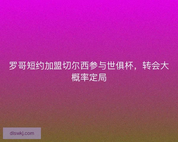 罗哥短约加盟切尔西参与世俱杯，转会大概率定局